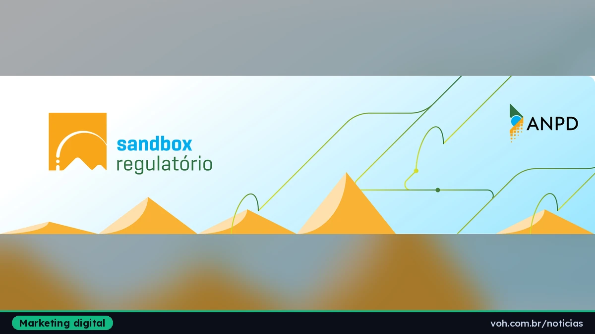 Arte oficial do sandbox regulatório em inteligência artificial, com o logotipo do programa e da ANPD sobre fundo claro