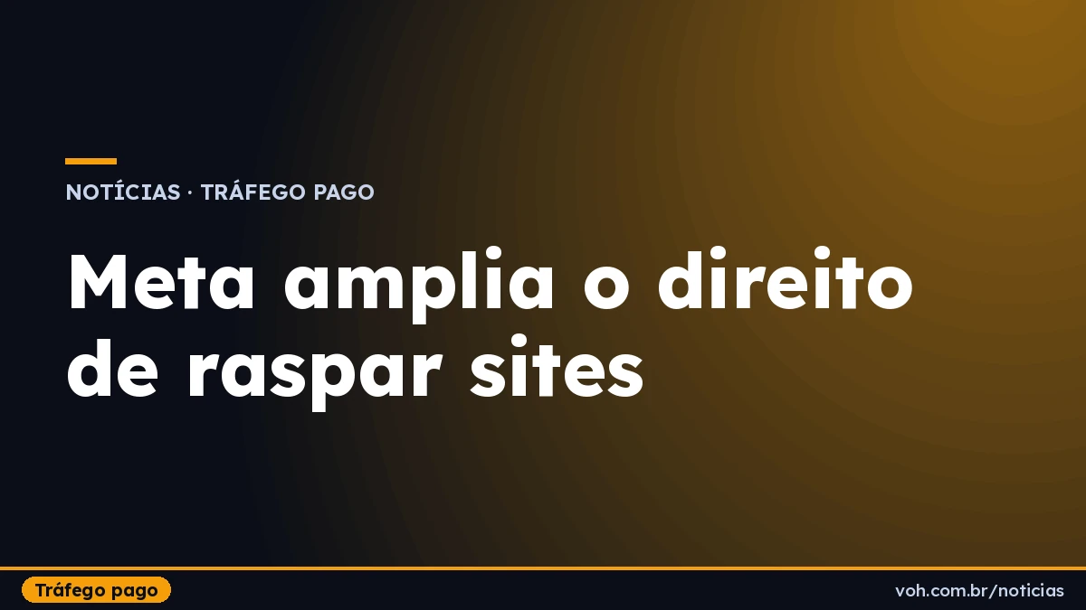 Logo da Meta em fundo neutro, ao lado do texto "Termos Comerciais"